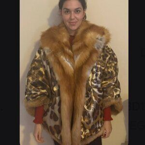 Genuine Red Fox Fur Coat